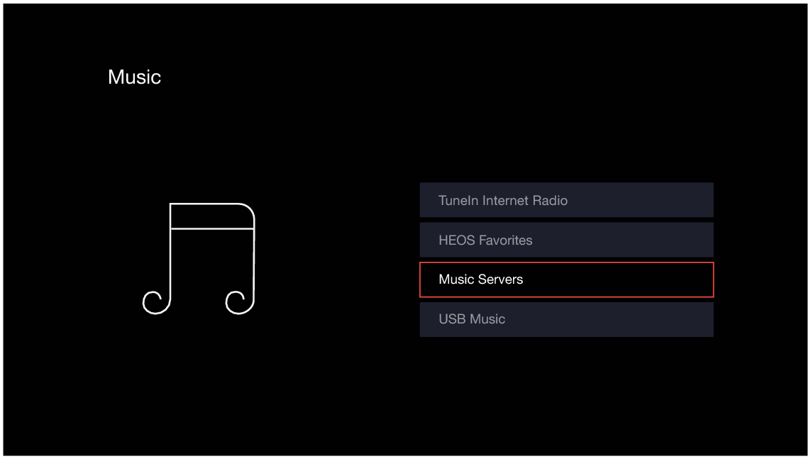 GUI MusicServers De